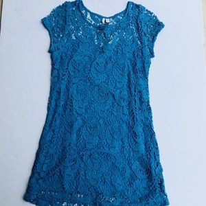 NWT Lauren Conrad Blue Lace Dress